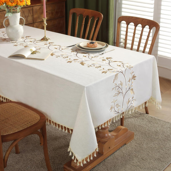 Embroidered Cotton Table Cover