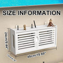 Constricted Router Wifi Double Door Wall Mounted Floating Bracket Shelve - myhomestore.com.pk