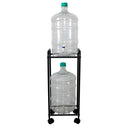 Metal Water Bottle Dispenser Stand with Wheels - myhomestore.com.pk