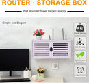 Constricted Router Wifi Double Door Wall Mounted Floating Bracket Shelve - myhomestore.com.pk