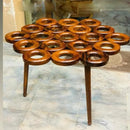 Curly Donuts Table (Shisham) - myhomestore.com.pk