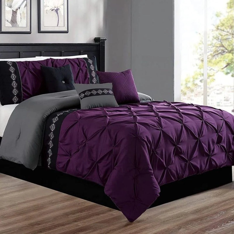 Luxury Pintuck with Printed Patch Duvet