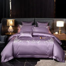 Cotton satin Embroidery duvet set - myhomestore.com.pk