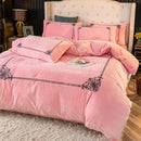 Winter Thick Coral Velvet Duvet Set - myhomestore.com.pk
