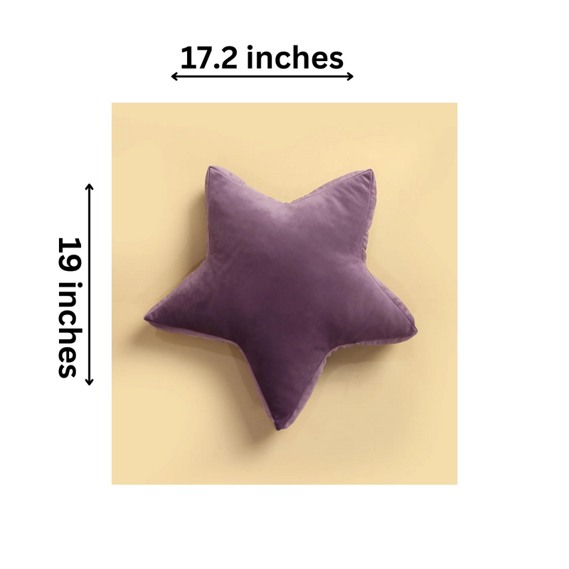 Plum Star Baby Cushion