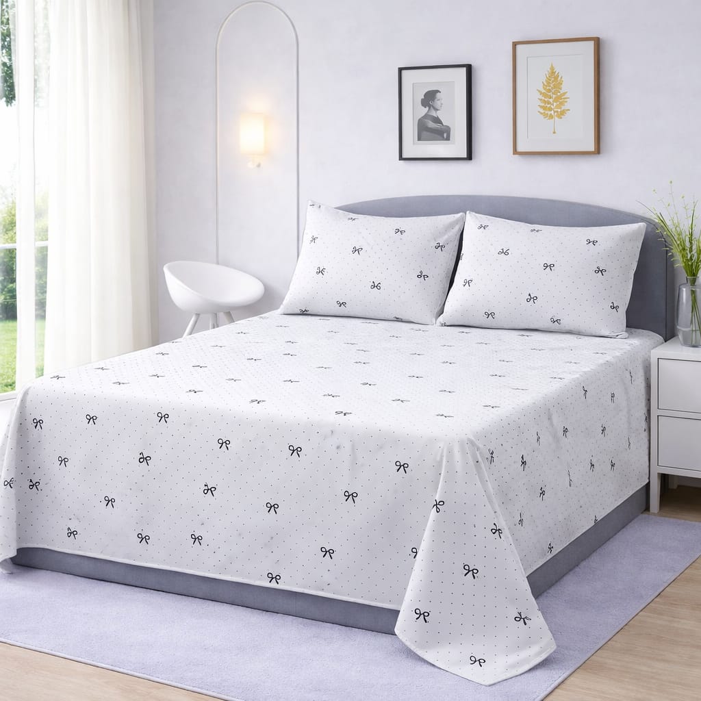 Adorable Pookie Cartoon Bedsheet  – King Size Bedding