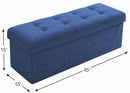 Tufted Linen Storage Ottoman Bench - myhomestore.com.pk