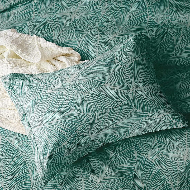 Tropical Leaves Printed Bedding Duvet Set-Artistic & Elegant
