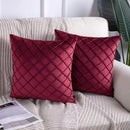 Velvet Pinch Pleated Cushion Cover - myhomestore.com.pk