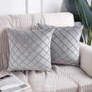 Velvet Pinch Pleated Cushion Cover - myhomestore.com.pk