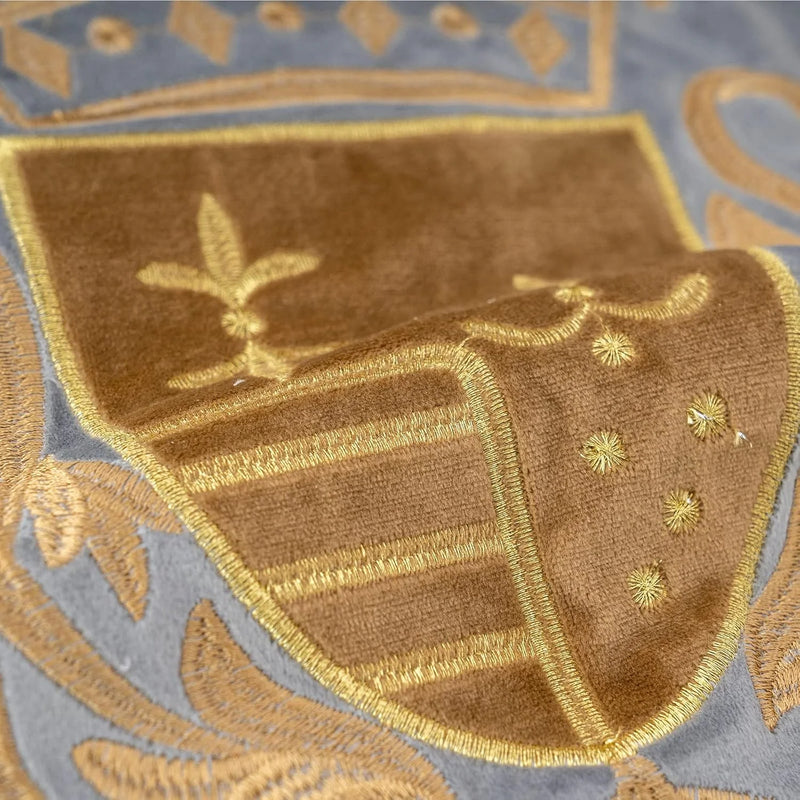 Royal Crest Embroidered Cushion Cover Style 2