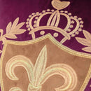 Royal Crest Embroidered Cushion Cover Style 1 - myhomestore.com.pk