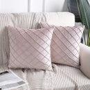 Velvet Pinch Pleated Cushion Cover - myhomestore.com.pk