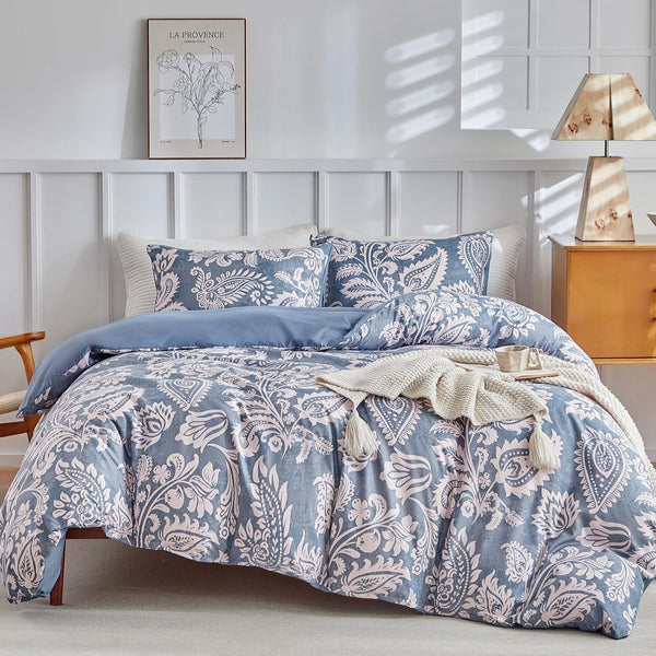 Paisley Pattern Printed Bedding Duvet Set