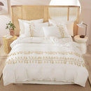 White Tassel Decor Duvet Set - myhomestore.com.pk