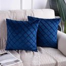 Velvet Pinch Pleated Cushion Cover - myhomestore.com.pk