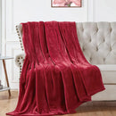 Soft Flannel Fleece Blanket In Red