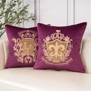 Royal Crest Embroidered Cushion Cover Style 1 - myhomestore.com.pk