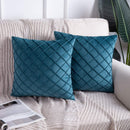 Velvet Pinch Pleated Cushion Cover - myhomestore.com.pk