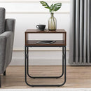 Metal Leg MDF Rectangle Side Table – Living Room Furniture - myhomestore.com.pk
