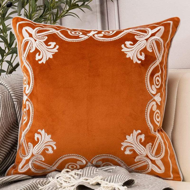 Royal Crest Embroidered Cushion Cover Style 3