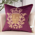 Royal Crest Embroidered Cushion Cover Style 2