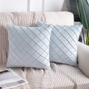 Velvet Pinch Pleated Cushion Cover - myhomestore.com.pk