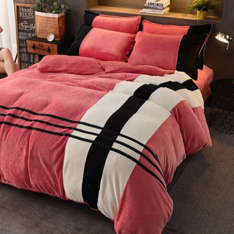 Velvet Stripe Duvet Set