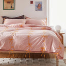Lacey Bows Embroidery Duvet Set - myhomestore.com.pk