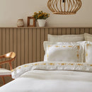 Cotton satin Bamboo Embroidery Duvet Set - myhomestore.com.pk