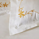 Cotton satin Bamboo Embroidery Duvet Set - myhomestore.com.pk