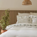 Cotton satin Bamboo Embroidery Duvet Set - myhomestore.com.pk