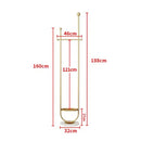 Modern gold metal freestanding coat rack