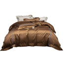 Luxury Cotton Satin Circle Embroidery Duvet Set - myhomestore.com.pk