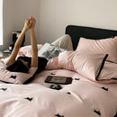 Luxury Rabbit Embroidery Duvet Set - myhomestore.com.pk