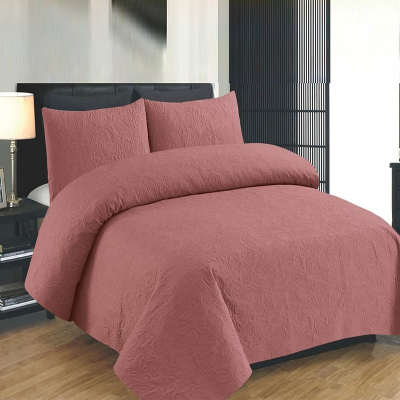 Microfiber Bedspread Solid Color Quilted Bedspread