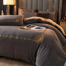 Winter Thick Coral Velvet Duvet Set - myhomestore.com.pk