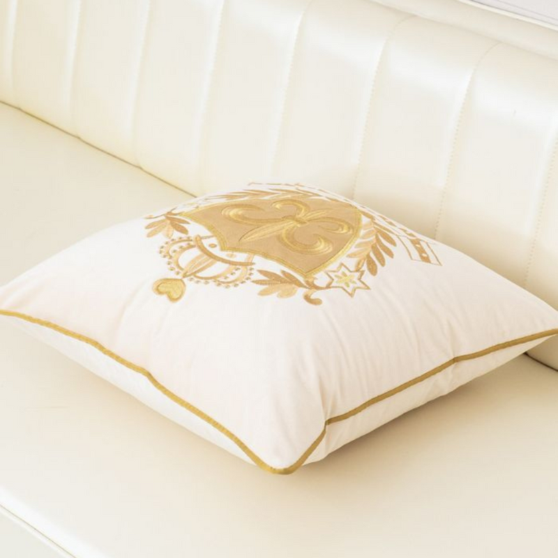 Royal Embroidered Velvet Cushion Cover