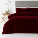 Velvet Box Pleated Duvet Set