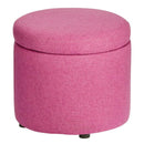 Design Modern Small Round Footstool Storage Ottoman Furniture Seat - myhomestore.com.pk
