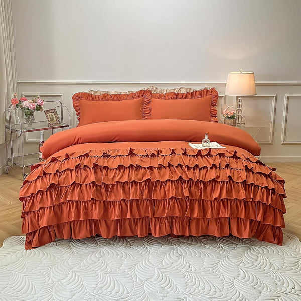 Waterfall Ruffle Duvet Cover Set