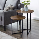 Victoria 2-Piece V Leg Nesting Side Tables - myhomestore.com.pk