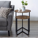 Victoria 2-Piece V Leg Nesting Side Tables - myhomestore.com.pk
