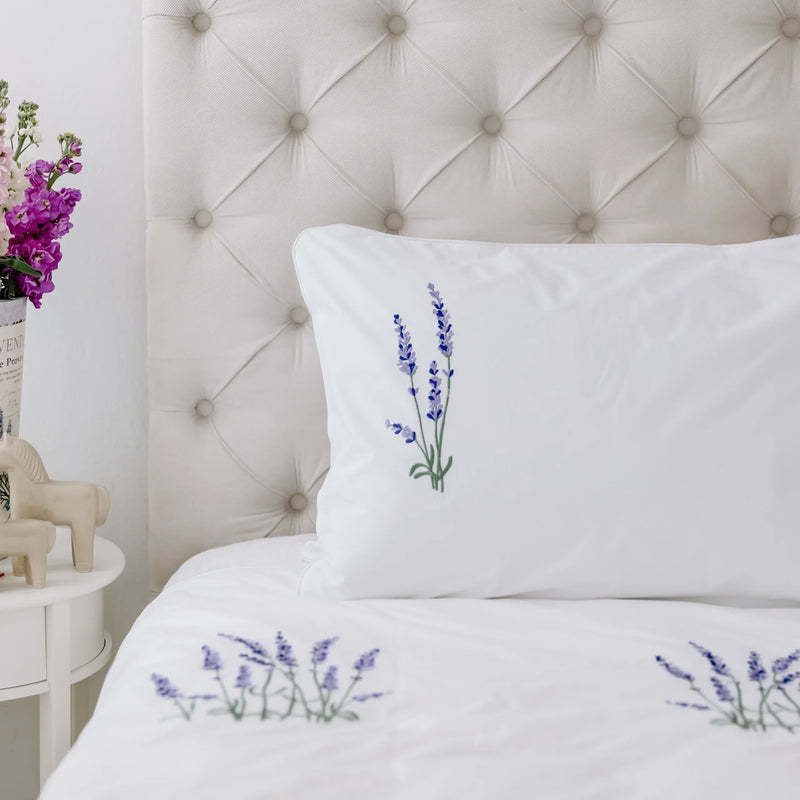 Luxury Lavender Bliss Embroidered Décor