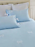 Bow Embroidered Bedsheet