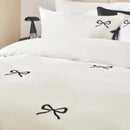 Bow Embroidered Bedsheet