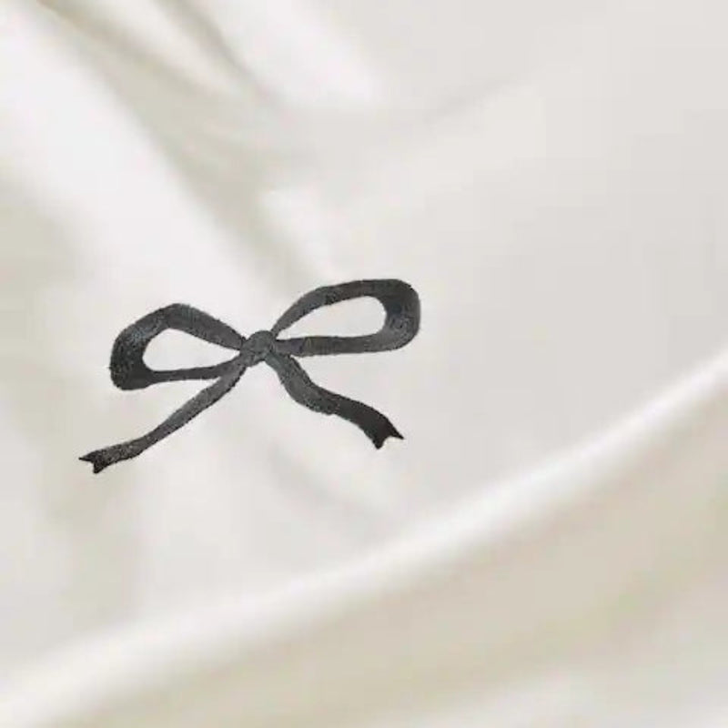 Bow Embroidered Bedsheet
