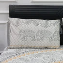 Elephant Design Printed Bedsheet (3pcs) - myhomestore.com.pk