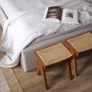 Cane Low Stool - Natural - myhomestore.com.pk