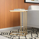 C Shape Golden End Table - myhomestore.com.pk
